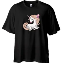 Футболка Oversize Baby unicorn with butterfly