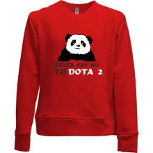 Дитячий світшот без начосу Never say no to DOTA 2