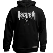 Худи без начеса Nazareth (с серым черепом)