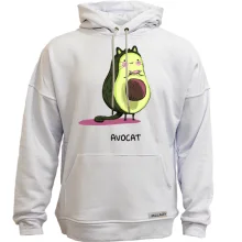 Худи без начеса с котом авокадо (Avocat)