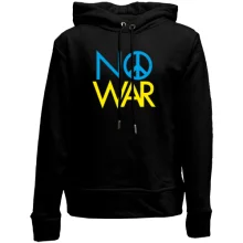Детское худи без начеса с принтом «No War»