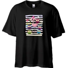 Футболка Oversize Baby flamingo with owls