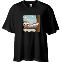 Футболка Oversize Owl family