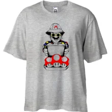 Футболка Oversize Mario with a case