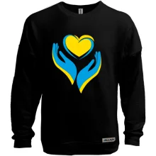 Світшот без начосу Ukraine heart