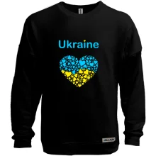 Світшот без начосу Ukraine - серце