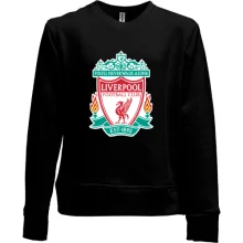 Детский свитшот без начеса с цветной эмблемой Liverpool
