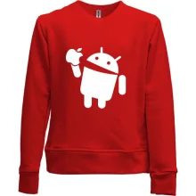 Дитячий світшот без начосу Apple VS Android.