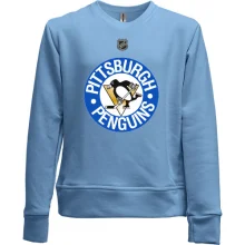 Дитячий світшот без начосу Pittsburgh Penguins з емблемою в синьому колі