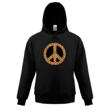 Детская толстовка peace (леопард)