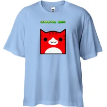 Футболка Oversize GEOMETRY DASH CAT SKIN