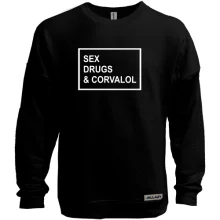 Світшот без начосу Sex drugs & corvalol