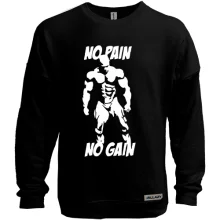 Свитшот без начеса No pain no gain