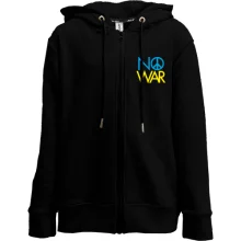 Детское худи на молнии с принтом «No War»