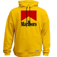 Худи без начеса с надписью "Marlboro"