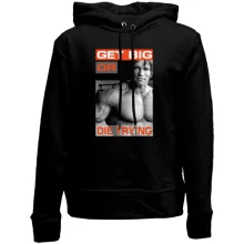 Дитяче худі без начосу з Арні "Get big or die trying"