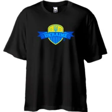 Футболка Oversize Ukraine (со щитом)