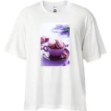 Футболка Oversize Бузкові макаруни