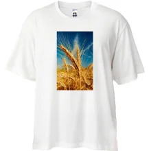 Футболка Oversize Колоски в поле