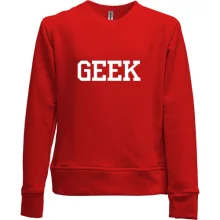 Детский свитшот без начеса Geek (гик)