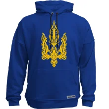 Худи без начеса с гербом Украины из колосков
