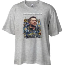 Футболка Oversize Volodymyr Zelensky - The Spirit of Ukraine