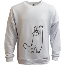 Світшот без начосу Simon's cat дряпається
