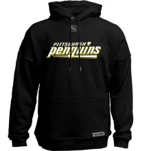 Худи без начеса Pittsburgh Penguins с крупной надписью и логотипом NHL