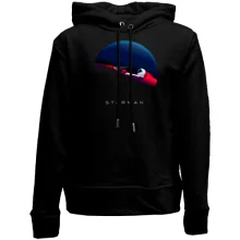 Дитяче худі без начосу з Теслой в космосі Starman