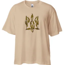 Футболка Oversize с гербом из колосков