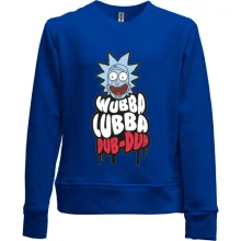 Детский свитшот без начеса Wubba Lubba Dub-Dub