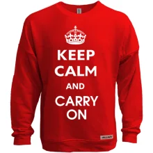 Світшот без начосу Keep Calm and Carry On