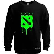 Свитшот без начеса кислотный лого DOTA 2