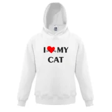 Детская толстовка I love my cat