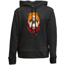 Детское худи без начеса с бульдогом (Cool dog)