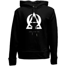 Дитяче худі без начосу з логотипом Architects у вигляді A та омеги
