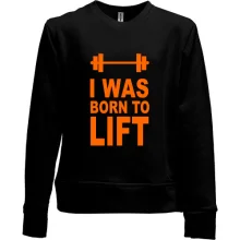 Детский свитшот без начеса I was born to lift