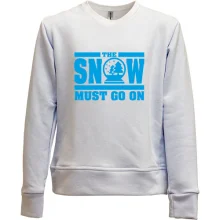 Детский свитшот без начеса Snow must go on
