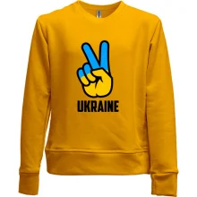 Детский свитшот без начеса Ukraine peace