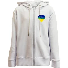 Детское худи на молнии "I love Ukraine" на сердце (мини)