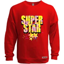 Світшот без начосу Super star (зірки)