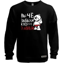 Світшот без начосу Ви що, забули хто тут головний