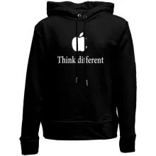 Детское худи без начеса Think different