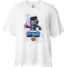 Футболка Oversize з Вороном (Brawl Stars)