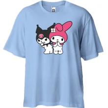 Футболка Oversize з Kuromi & My melody