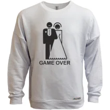 Світшот без начосу Game over із силуетами нареченого та нареченої