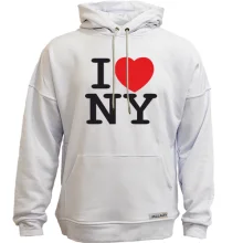 Худи без начеса I Love NY