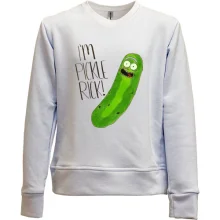 Детский свитшот без начеса I'm pickle Rick!
