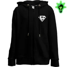 Дитяче худі на блискавці Superman (glow)
