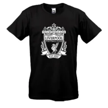 Футболка с белой эмблемой Liverpool